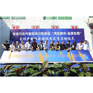 东莞12位知名作家进行东莞市莱硕光电科技有限公司采风行活动